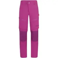 TROLLKIDS Kid's Nordfjord Zip-Off Pants Slim Fit Pantaloni da trekking Bambini (146, fuchsia/lilla)