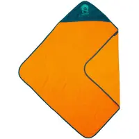TROLLKIDS Kid's Sandefjord Beach Towel Telo in microfibra (95 x 95 cm, sahara sunset /verde)