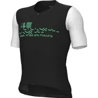 ALÉ PR-E Megabyte 2.0 S/S Jersey Maglietta da ciclismo Uomo (S, nero)