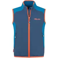 TROLLKIDS Kid's Balestrand Vest Gilet a vento Bambini (164, blu)