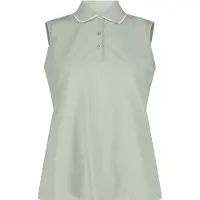 CMP Women's Polo Sleeveless Maglia polo Donna (42, grigio)