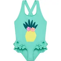 Color Kids Kid's Swimsuit with Application Costume intero Bambini (104, turchese)