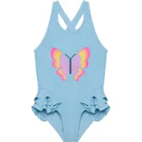 Color Kids Kid's Swimsuit with Application Costume intero Bambini (104, blu)