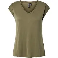 Pieces T-shirt A V | Verde | XS