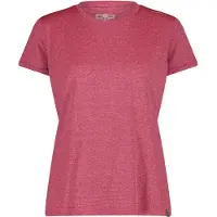 CMP Women's S/S T-Shirt Round Neck Maglia funzionale Donna (48, rosso)