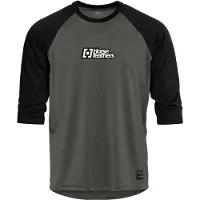 Horsefeathers Spike 3/4 Bike Jersey Maglietta da ciclismo Uomo (XXL, grigio)