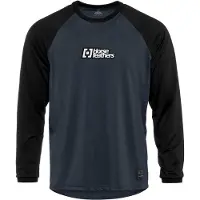 Horsefeathers Spike L/S Bike Jersey Maglietta da ciclismo Uomo (L, blu)