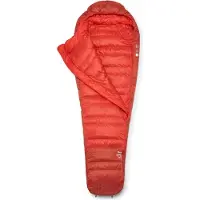 Rab - Sacco a pelo da bivacco/trekking - Alpine -6C / 20F Dark Horizon/Tuscan Red - Taglia Sinistra - rosso