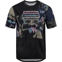 Horsefeathers Quantum Bike Jersey Maglietta da ciclismo Uomo (S, nero)
