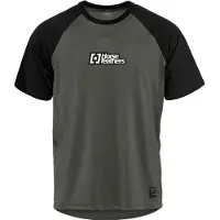 Horsefeathers Spike Bike Jersey Maglietta da ciclismo Uomo (L, grigio)