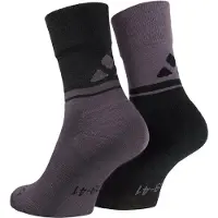 Vaude All Year Wool Socks Calze da ciclismo (36-38, grigio/nero)