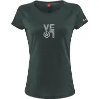 Löffler Women's Printshirt Velo Merino-Tencel Maglia merino Donna (42, blu)