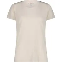 CMP Women's Jacquard S/S T-Shirt Maglia funzionale Donna (36, beige)