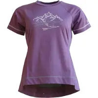 Zimtstern Women's PureFlowz Eco Shirt S/S Maglietta da ciclismo Donna (L, lilla)