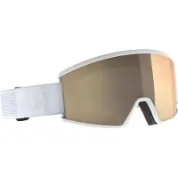 SCOTT - Masque de ski photochromique - Ambit Compact LS Mineral White AMP LS Bronze Chrome S1-3 in Silicone - Bianco