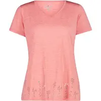 CMP Women's Light Melange T-Shirt Maglia funzionale Donna (44, fuchsia/rosso)