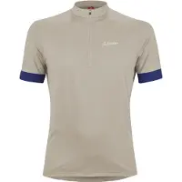 Löffler Bike Shirt Half-Zip Pukka Maglietta da ciclismo Uomo (50, grigio)