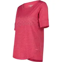 CMP Women's Light Melange T-Shirt Maglia funzionale Donna (46, rosso/fuchsia)