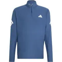 Adidas AD365 Running Iconic Half Zip Maglia da corsa Uomo (L, blu)