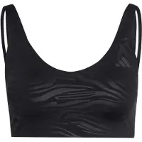 Adidas Women's All Me Essentials Graphic Light Support Reggiseno sportivo Donna (S, nero)