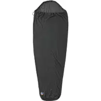 Big Agnes Alpha Direct Fleece Sleeping Bag Liner Sacco a pelo da viaggio (Regular, grigio)