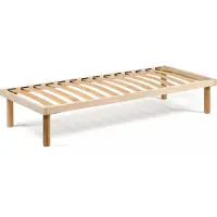 Talamo Italia Base letto a una piazza e mezza Amira, base ortopedica con doghe in legno, 100% Italia, Cm 120x190h31