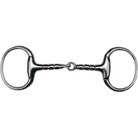 Ekkia Morso FEELING a testa d'oliva con rulli in rame, dimensioni: lunghezza del morso 125 mm, spessore del morso 13 mm