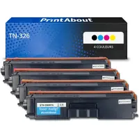 PrintAbout Toner compatibile Brother TN-326 - 4 colori Alta capacità Multipack