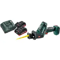 Metabo SSE 18 LTX Sega circolare compatta a batteria 18 V 13 mm + 2x batteria LiHD 4,0 Ah + caricabatterie