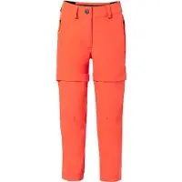Vaude Kid's Zip Off Pants Slim Fit Pantaloni zip off Bambini (110/116, rosso)