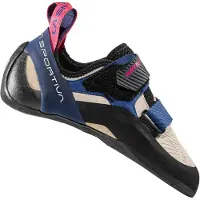 La Sportiva - Scarpetta (arrampicata) - Katana W White/Storm Blue per Donne in Pelle - Taglia 38 - Bianco