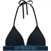 Superdry per donna. W3010464A Bikini triangolare Logo marino (XS), Beachwear, Polister riciclato, Navy