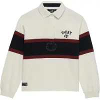 Superdry per donna. W6012212A Polo Heritage Rugby bianco (L), Casual, Cotone, Manica lunga