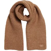 Superdry per donna. W9310069A Sciarpa a coste marrone (OSFA), Casual, Nylon