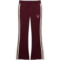 Superdry per donna. W7011308A Pantalone Jogger ESS Stripe Flare bordeaux (S), Casual, Cotone
