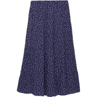 Superdry per donna. W7210425A Gonna Maxi Tier blu marino (S), Casual, Viscosa, Navy
