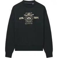 Superdry per donna. W2012715A Felpa nera del Country Club (M), Nero, Casual, Cotone, Manica lunga