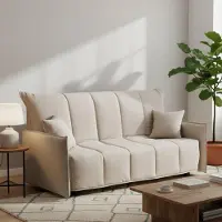 Talamo Italia Divano Letto 3 Posti Ardis 90x190 cm Nero, Sfoderabile Rete Letto Elettrosaldata, Materasso Indeformabile Italy