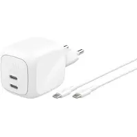 Belkin Caricabatterie Da Parete Usb-c Dual Usb-c 67w Pd Pps + 2m Kabel Wch020kq2mwh-b6