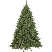 Dmora Albero di Natale 150 cm Lapland 150h cm Verde, 464 Rami Apertura Rami Singoli