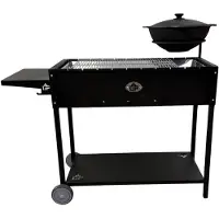 Grillpeter Set Mangal Batyr 80: griglia per shashlik da 80 cm con griglia Kasan da 8 litri