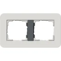 Gira Telaio di copertura a 2 ingressi grigio chiaro/antracite 0212421 (0212421)