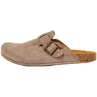 El naturalista unisex. 257961220005_020 Zoccoli in pelle N5796 Balance grigio (39), 1 a 3 cm, Fibbia, Casual