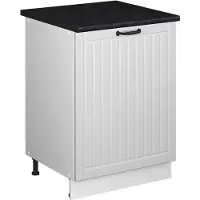 Vicco Mobile lavello cucina Fame-Line Bianco rustico/Bianco 60 cm, Model 62212