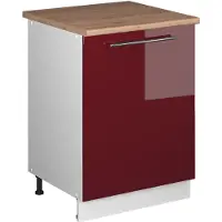 Vicco Mobile lavello cucina Fame-Line Bordeaux lucido/Bianco 60 cm, Model 62189