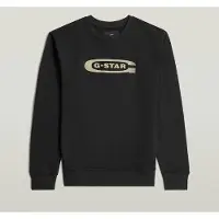 G-Star Old Skool Crew Sweat L/s Dk Black Taglia: XXL | Maglioni a maglia Outlet | Uomo | Nero