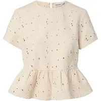 Pieces Top A Maniche Corte | Beige | XS