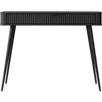 AX Living Vespasia tavolino nero 100,2 cm scanalato