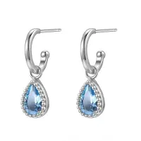 Hey Happiness Orecchini 'December Birthstone' argento