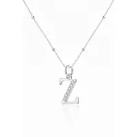 Hey Happiness Collana 'Letter Z' argento